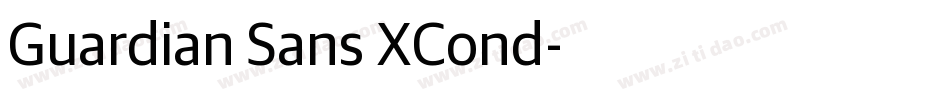 Guardian Sans XCond字体转换